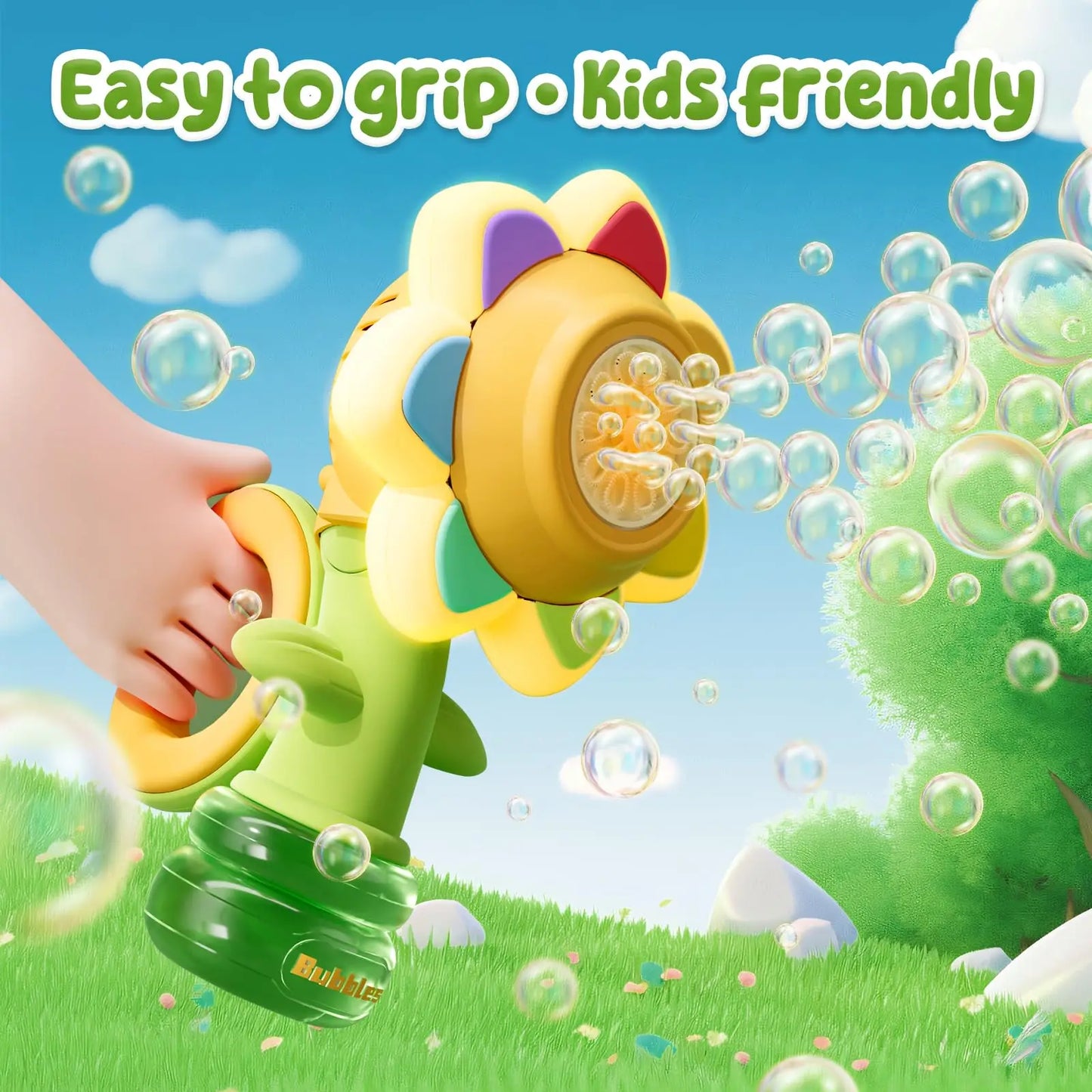 Sunflower Bubble Gun