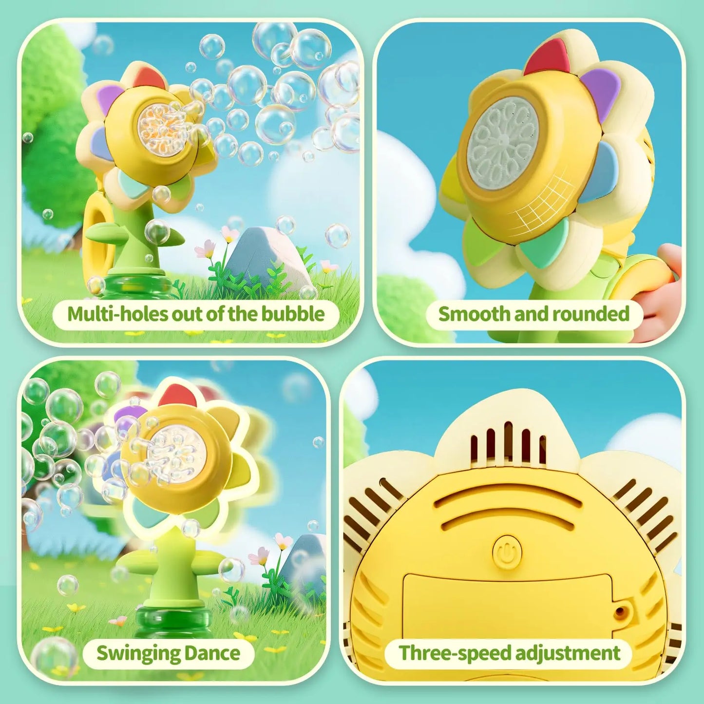 Sunflower Bubble Gun